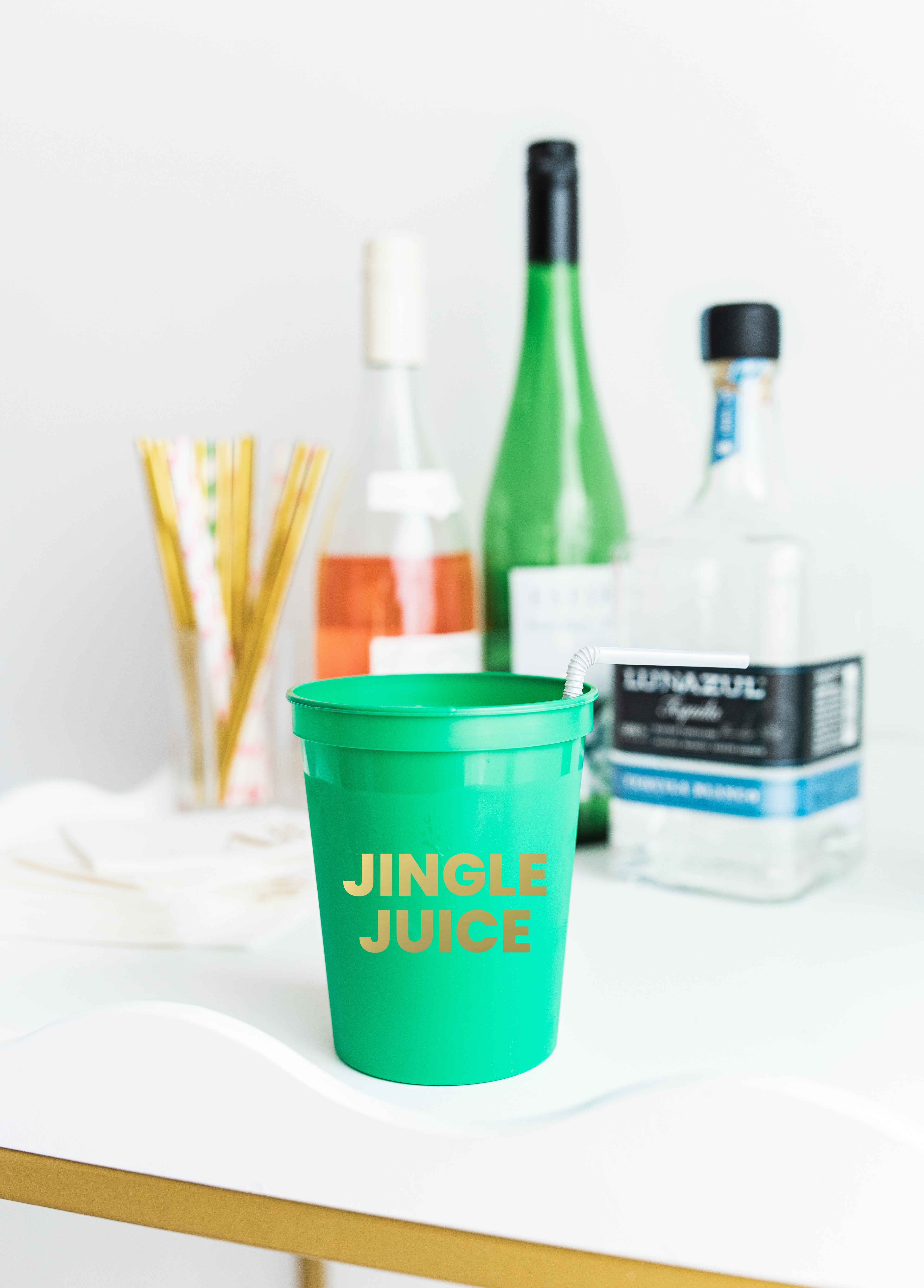 Jingle Juice Plastic Cups