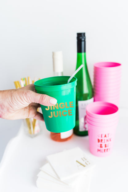 Jingle Juice Plastic Cups