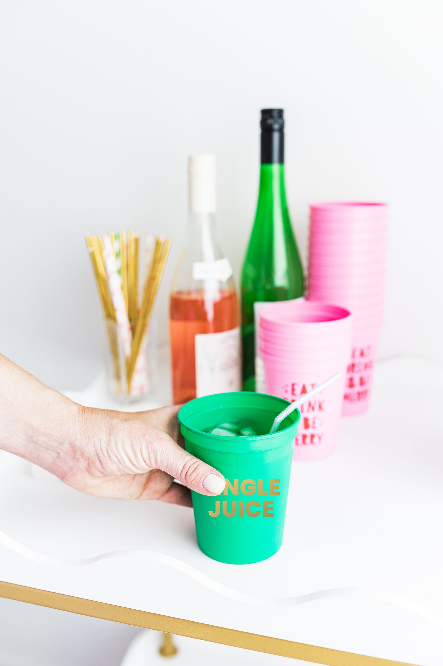 Jingle Juice Plastic Cups