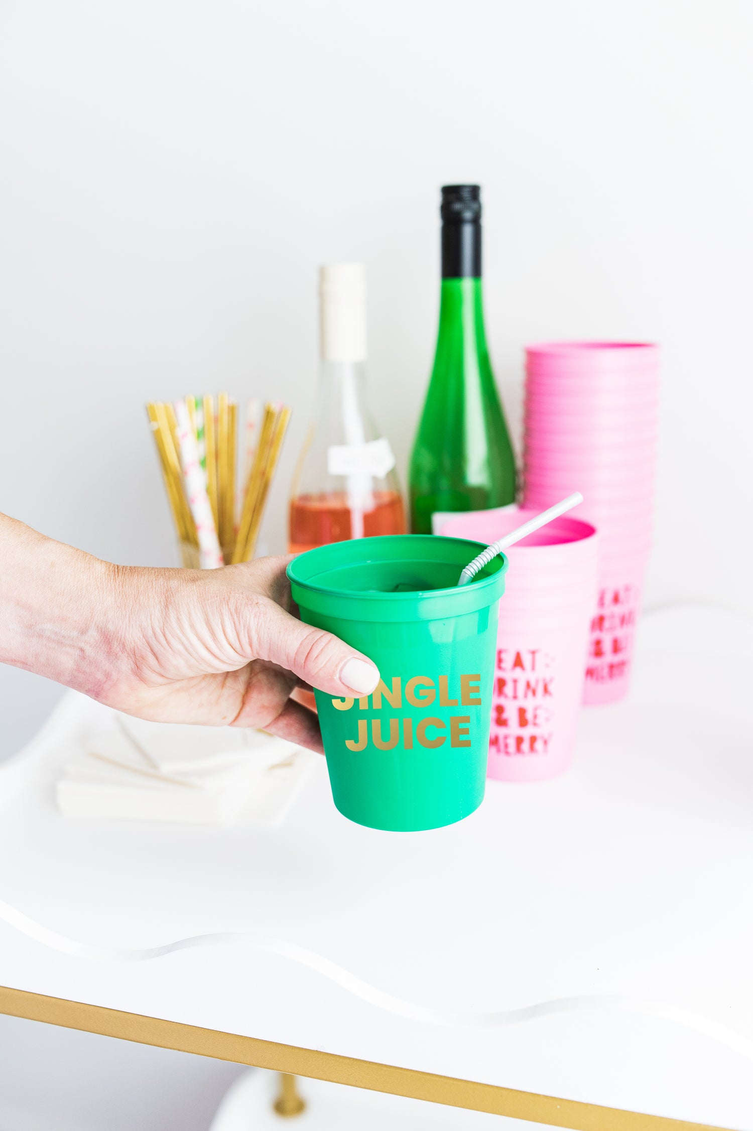 Jingle Juice Plastic Cups