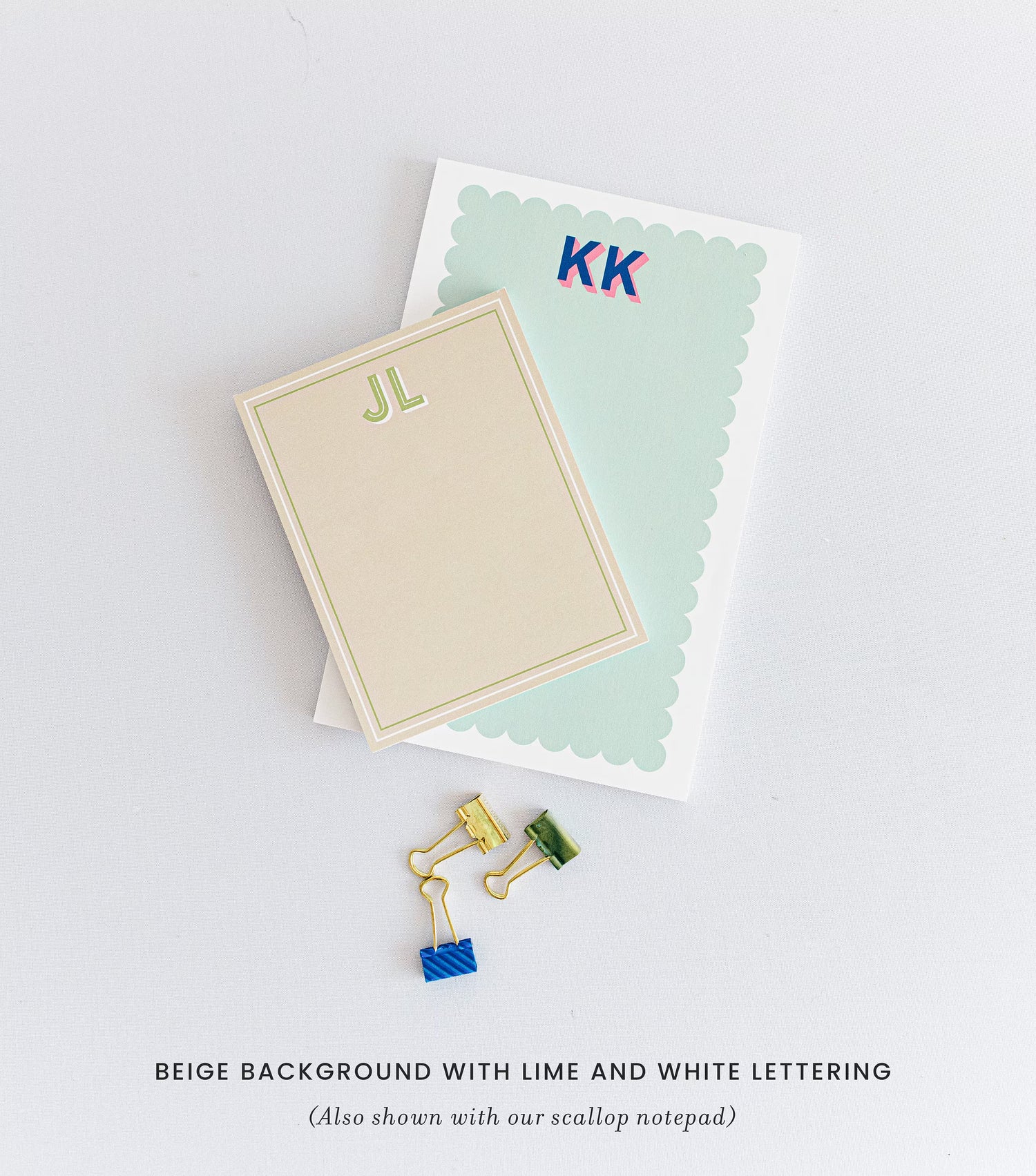 Customized Name Notepad - Line Design