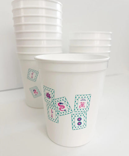 Mahjong Plastic Cups