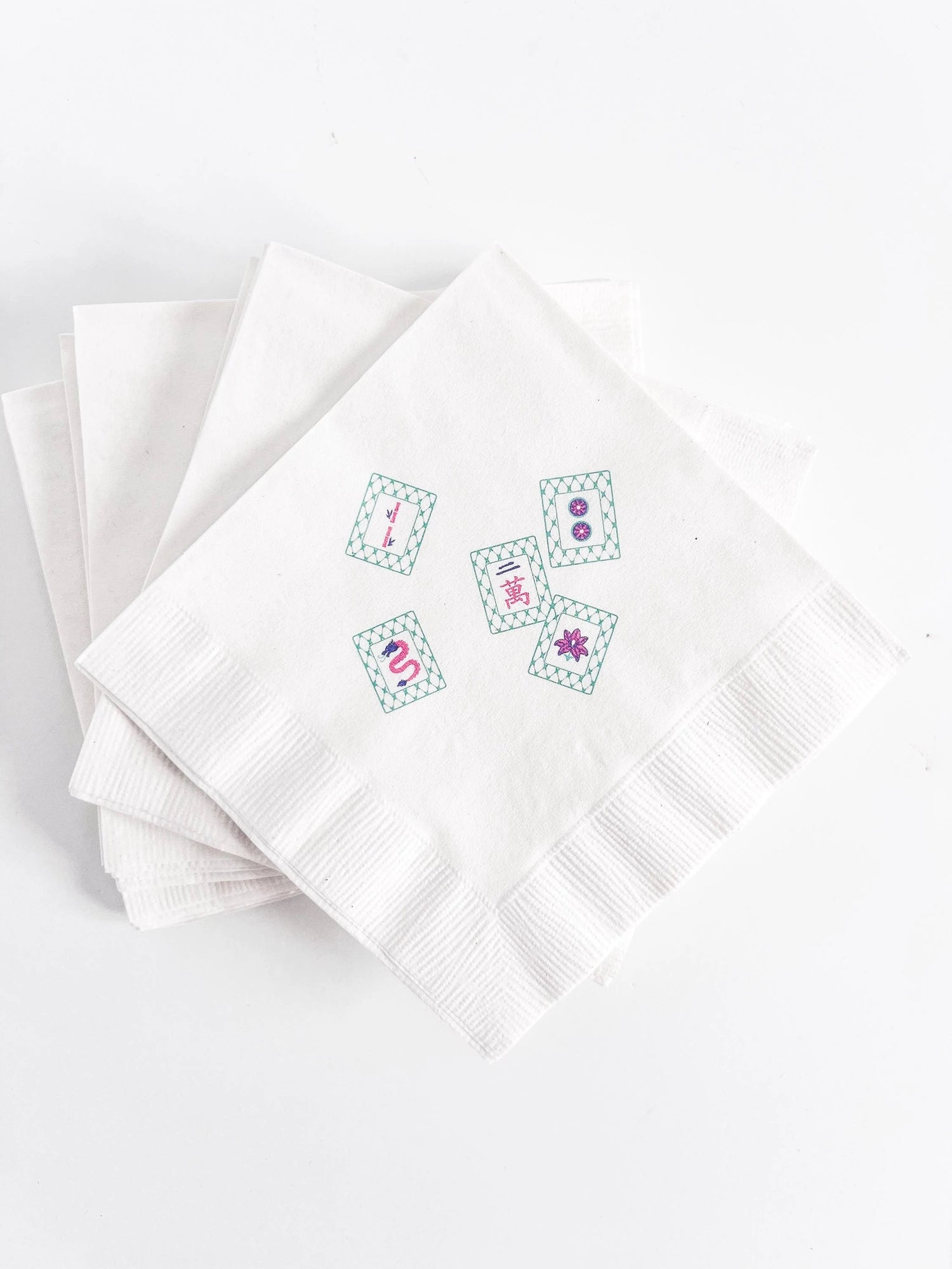 Mahjong Disposable Party Napkins