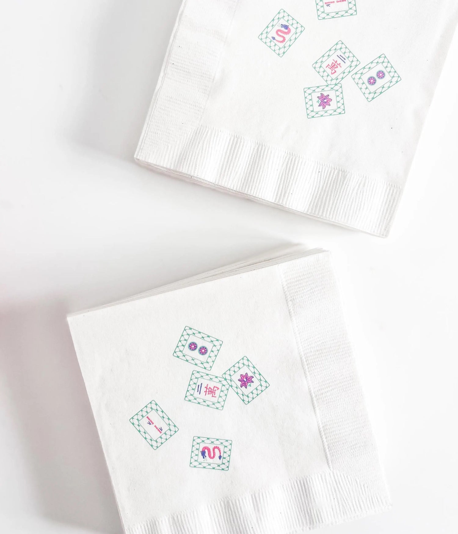 Mahjong Disposable Party Napkins