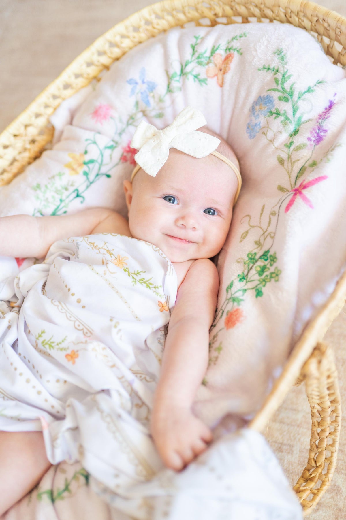 Baby Minky Wildflower Blanket &amp; Swaddle