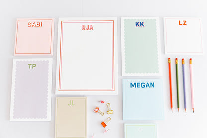 Customized Name Notepad - Line Design