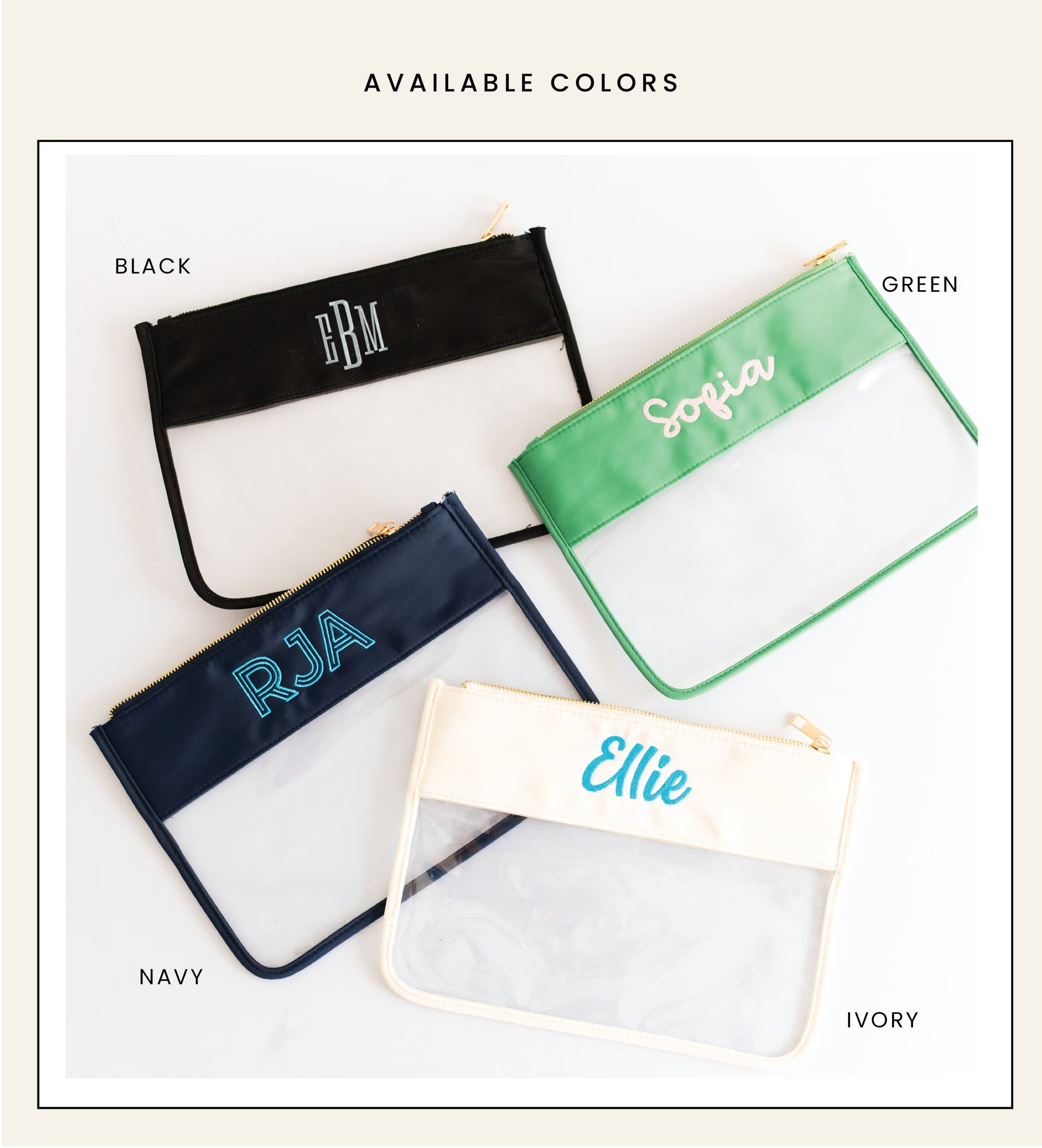 Clear Monogram Nylon Pouch