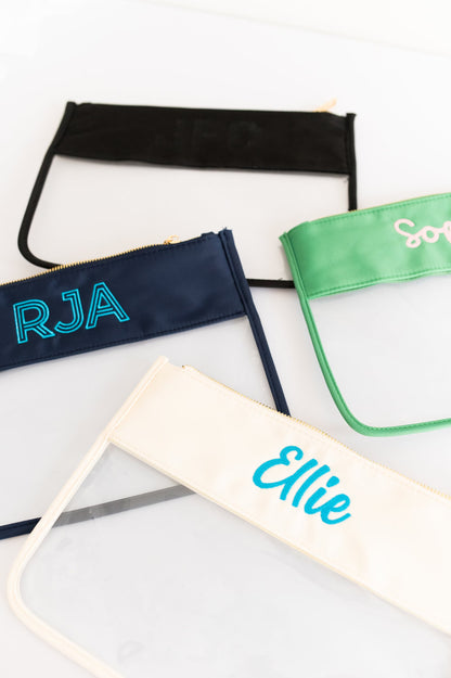 Clear Monogram Nylon Pouch