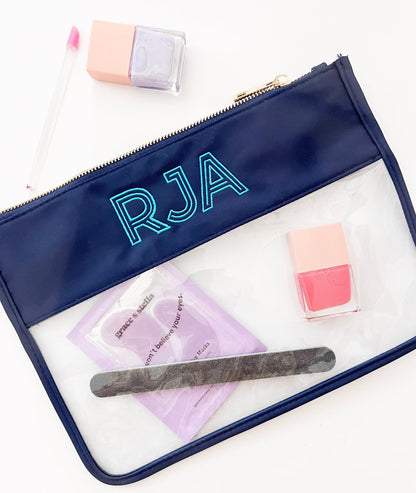 Clear Monogram Nylon Pouch