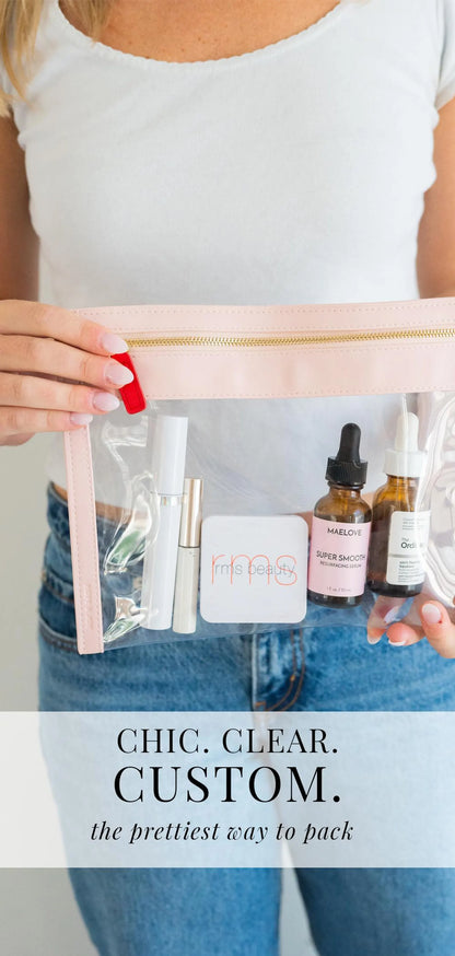 Clear Vegan Leather Pouch
