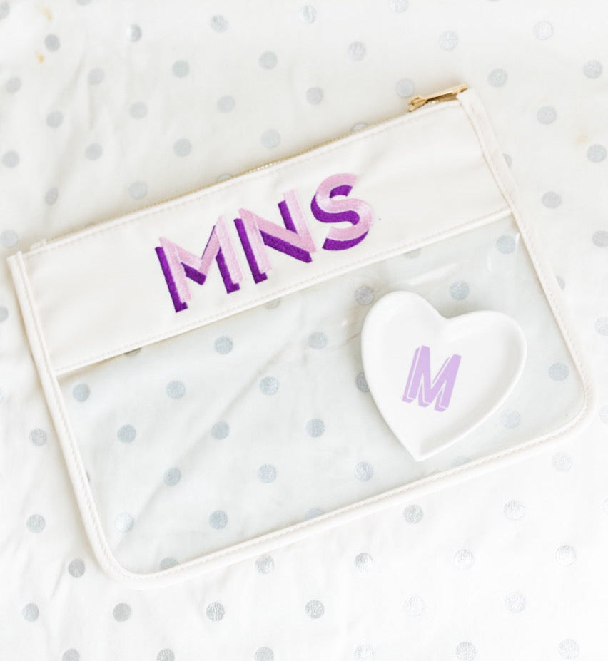 Clear Monogram Nylon Pouch