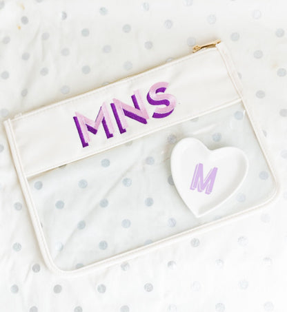 Clear Monogram Nylon Pouch