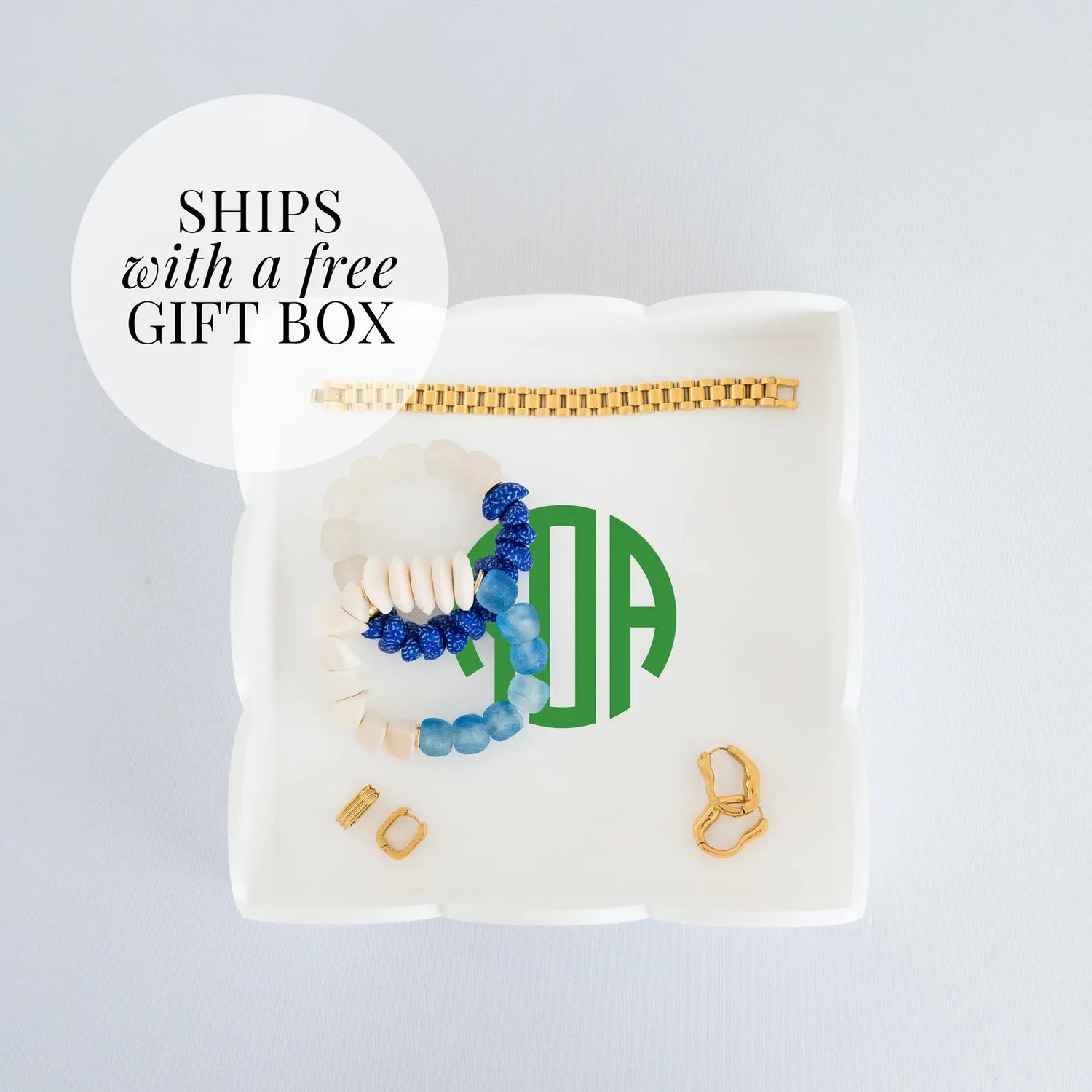 Acrylic Scalloped Catchall Tray