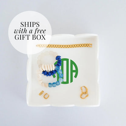 Acrylic Scalloped Catchall Tray