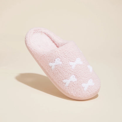 Little White Ribbons Pink Slippers for Her