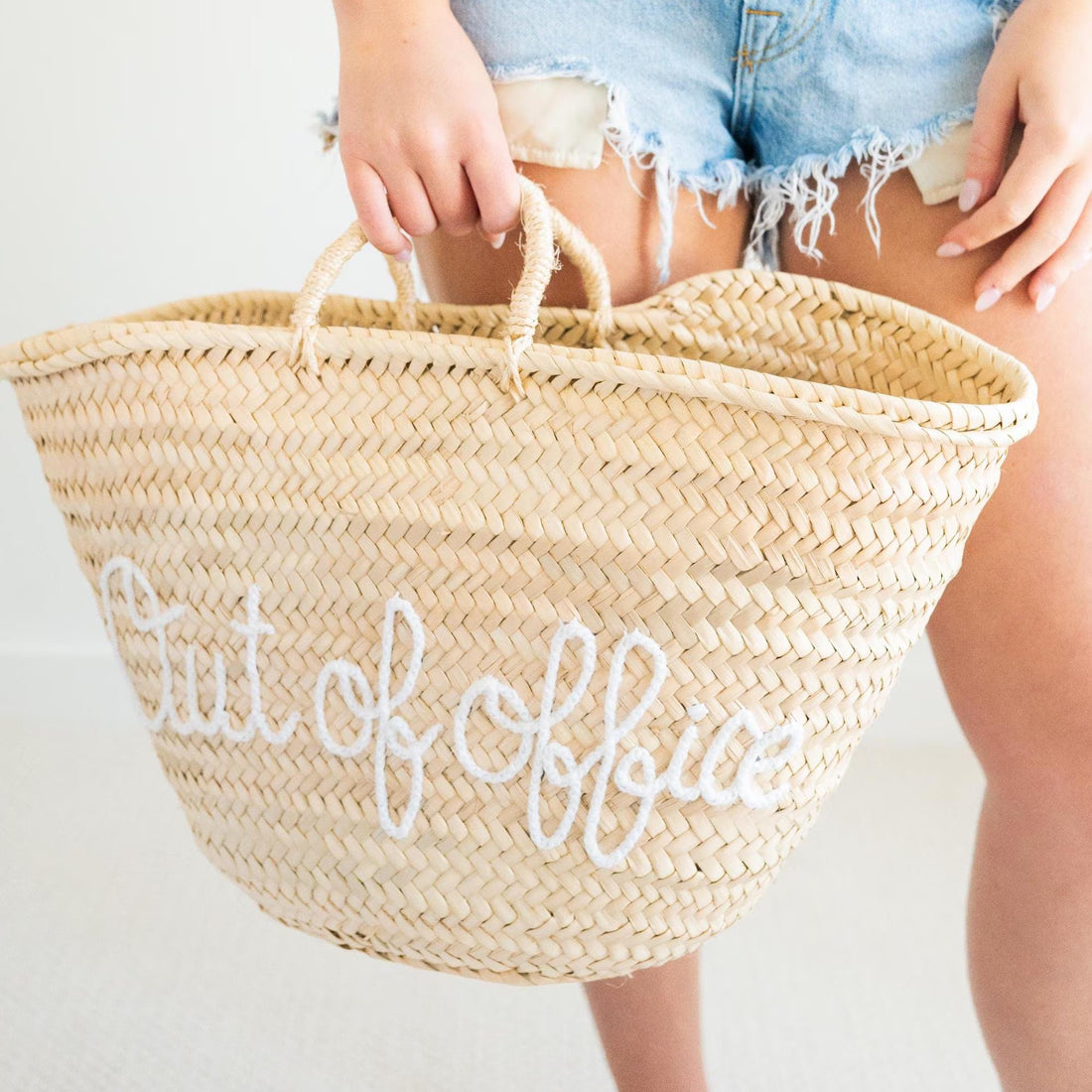 Out of Office Straw Woven Bag
