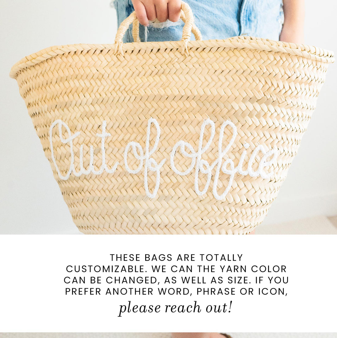 Out of Office Straw Woven Bag