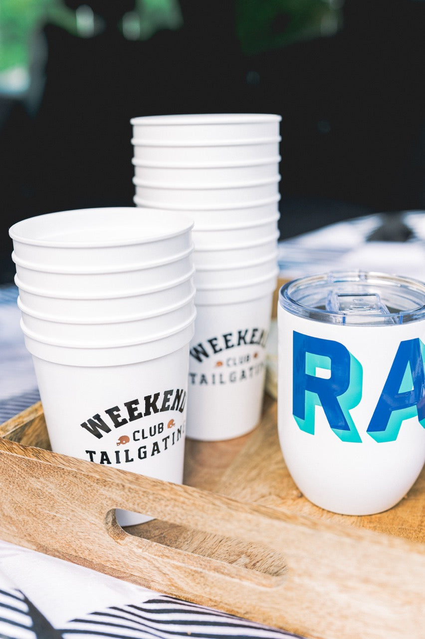 Tailgating Weekend Club Plastic Cups