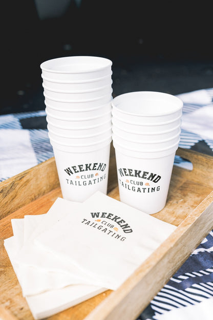 Tailgating Weekend Club Plastic Cups