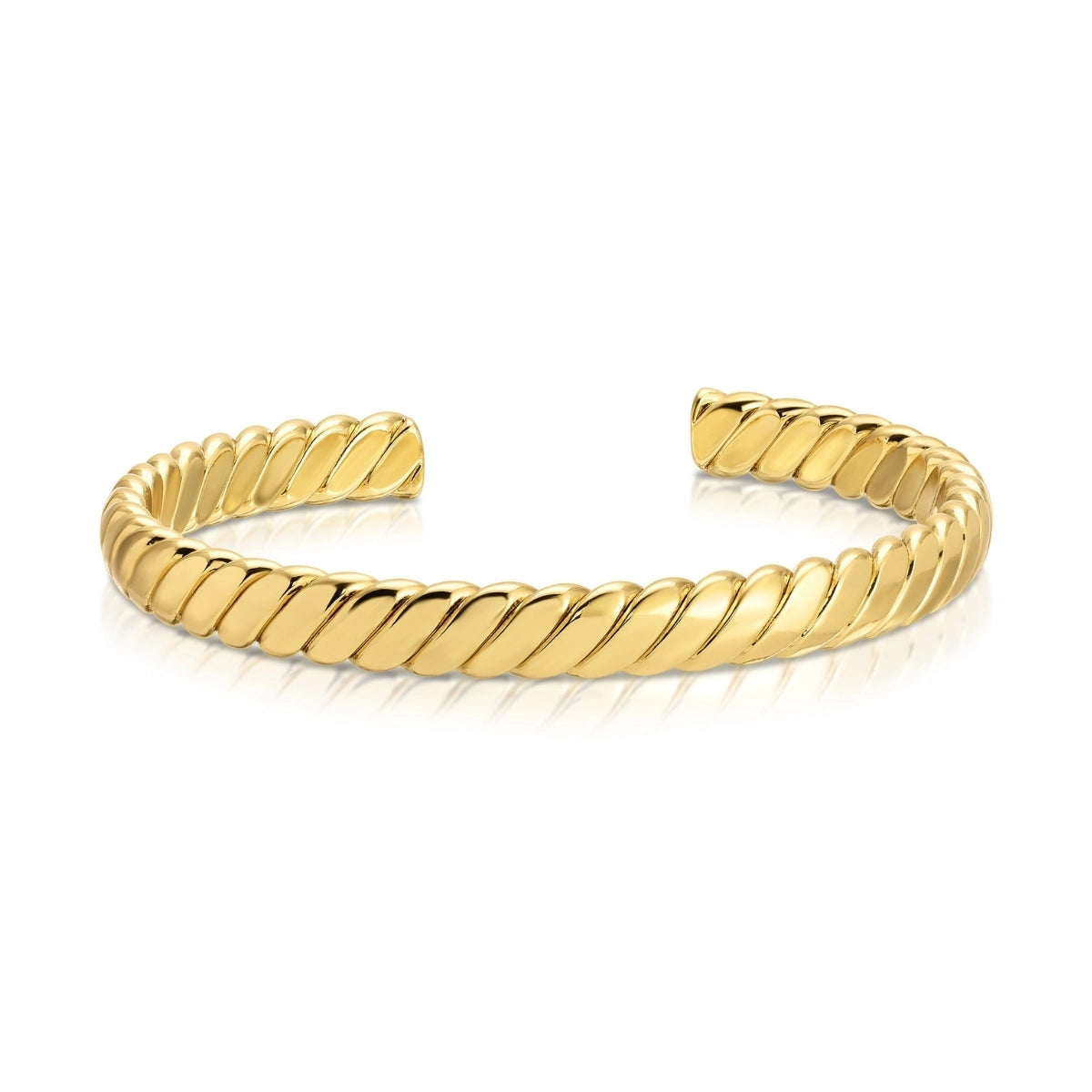 Twisted Classic Gold Cuff Bracelet