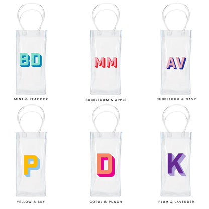 Personalized Wine Bag - Shadow Font