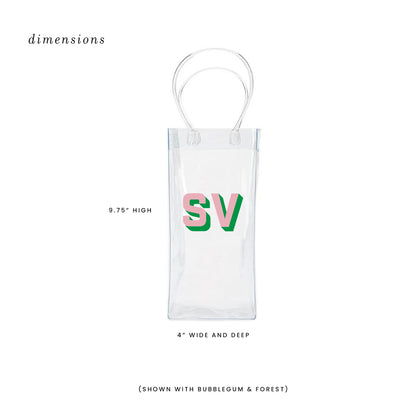 Personalized Wine Bag - Shadow Font