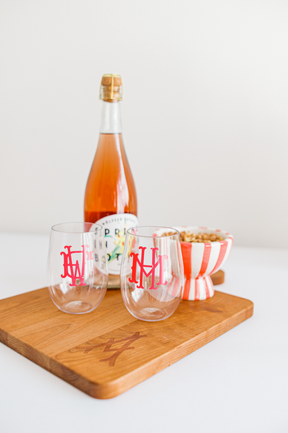 Personalized Stemless Wine Glass