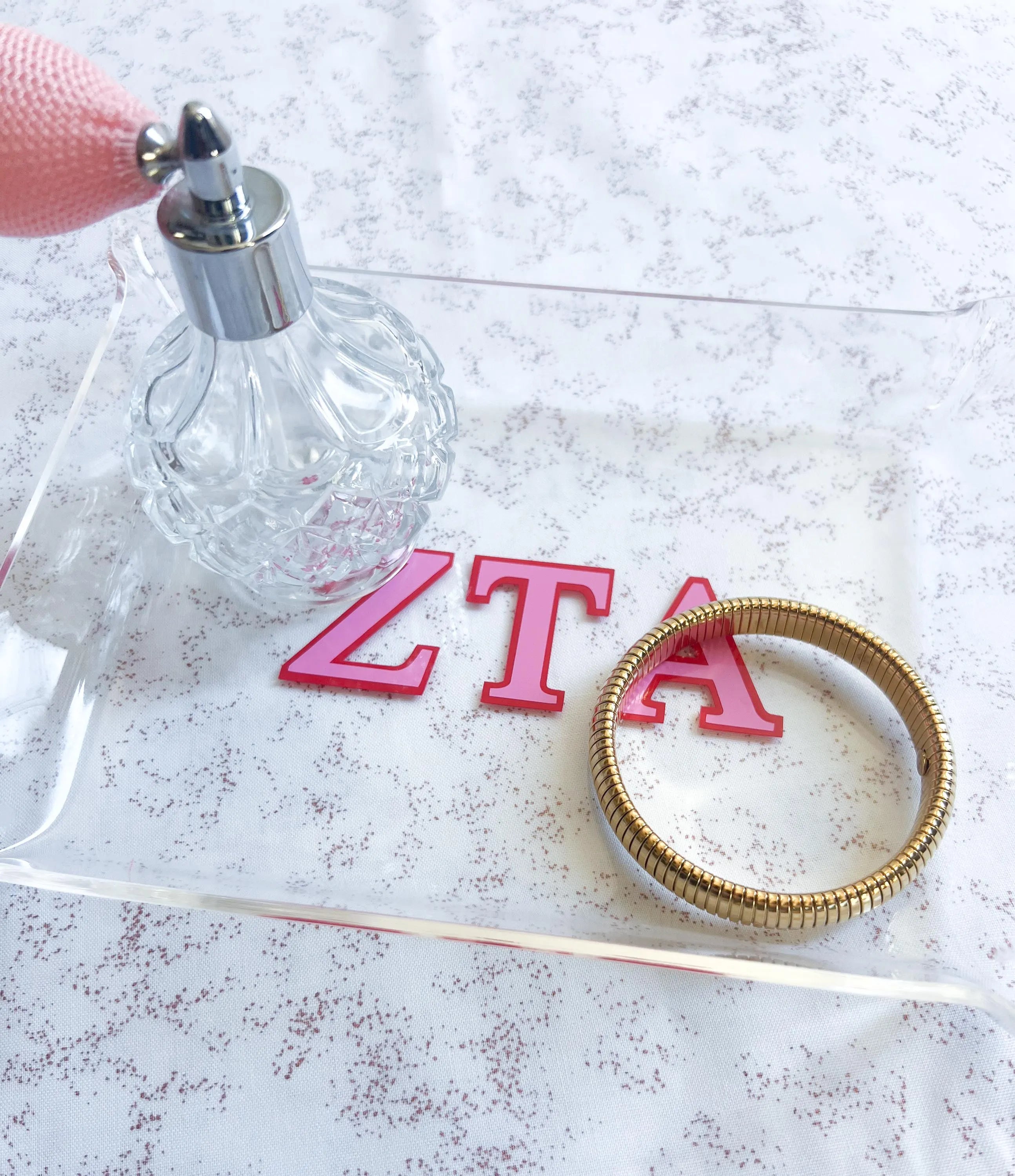 Greek Life Acrylic Catchall Tray